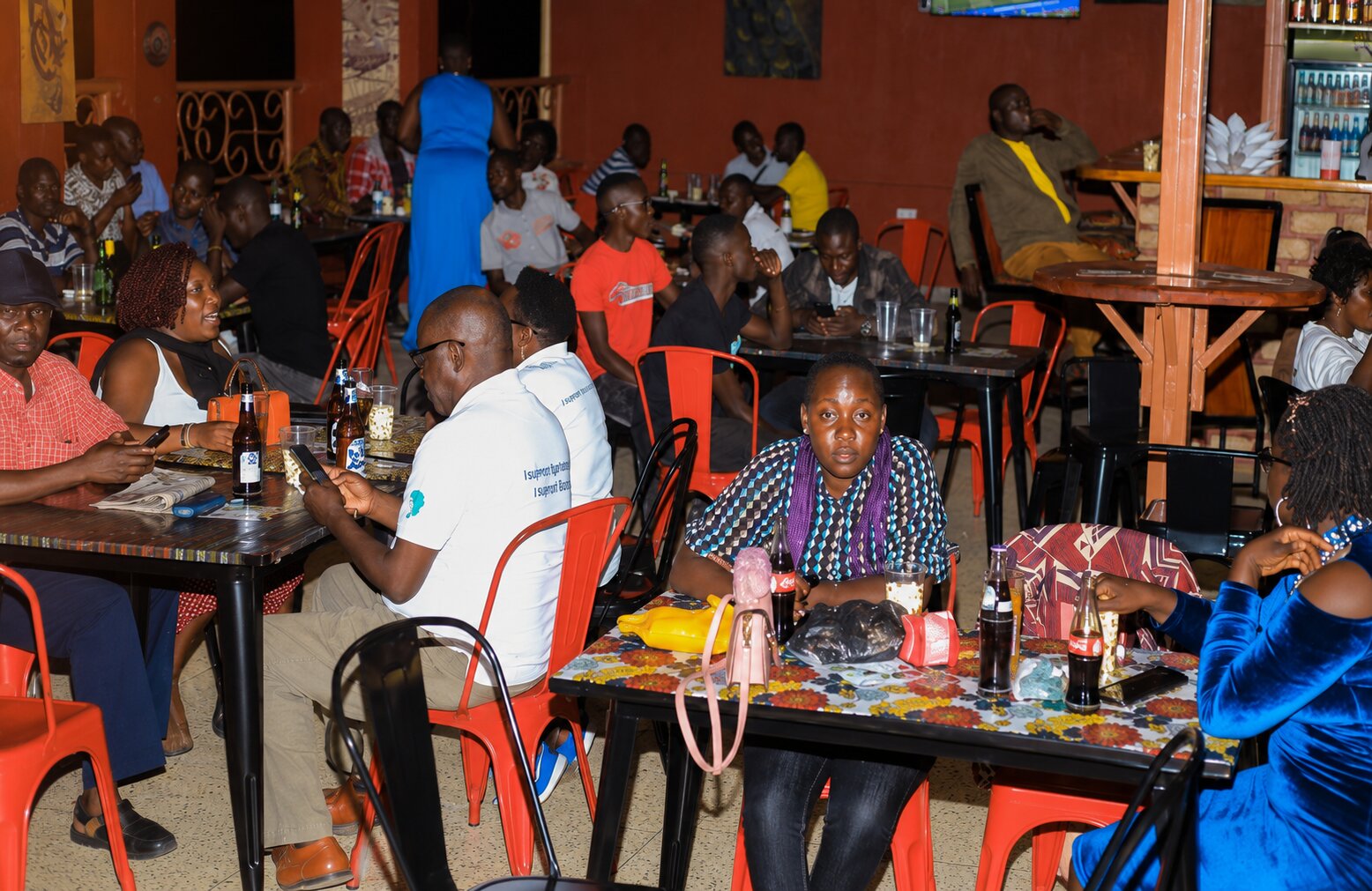 Guests dining together in the restaurant at Heritage Hotels Arua